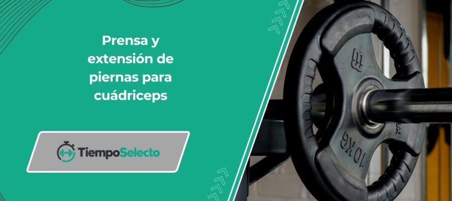La prensa de piernas y la extensión de piernas trabajan distintas partes de los cuádriceps –