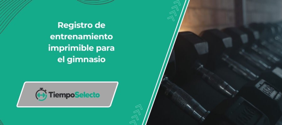 Registro de entrenamiento imprimible gratis para el gimnasio –